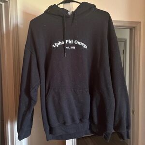 Gildan Black Alpha Phi Omega Hoodie